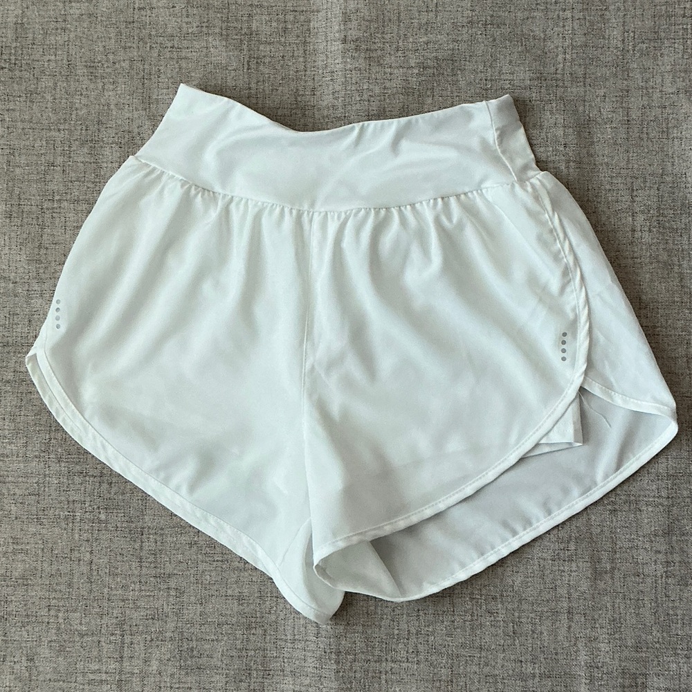Women's White Athletic Shorts